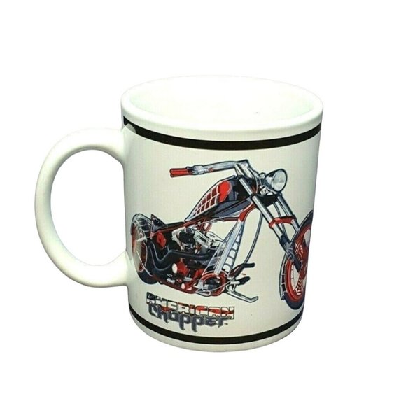 Black Widow Bike Coffee Mug American Chopper Dishwasher Safe Porcelain 8oz Cup - Picture 5 of 10